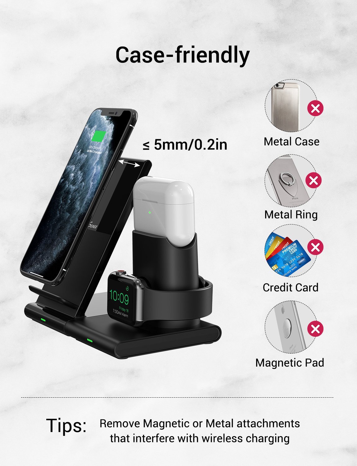 Seneo wireless charger 3 in 1 review best sale
